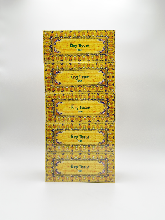Facial Tissue Paper – 500 Sheets (5 Pack) - Image 2